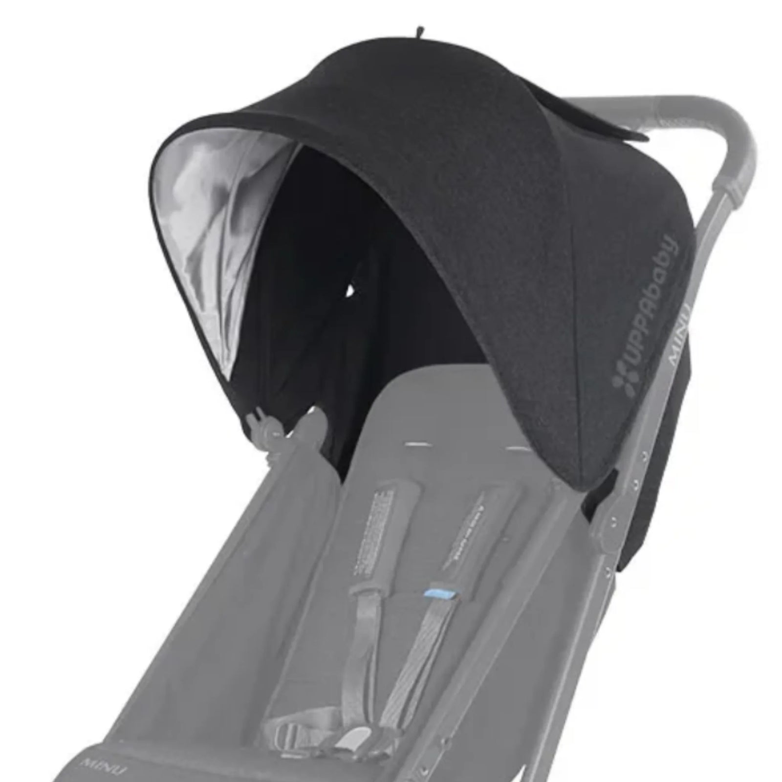 UPPAbaby Minu replacement canopy fabric in Jake, shown fitted on stroller