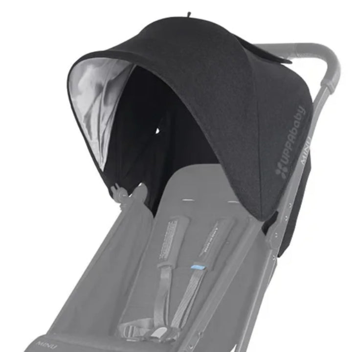 UPPAbaby Minu replacement canopy fabric in Jake, shown fitted on stroller