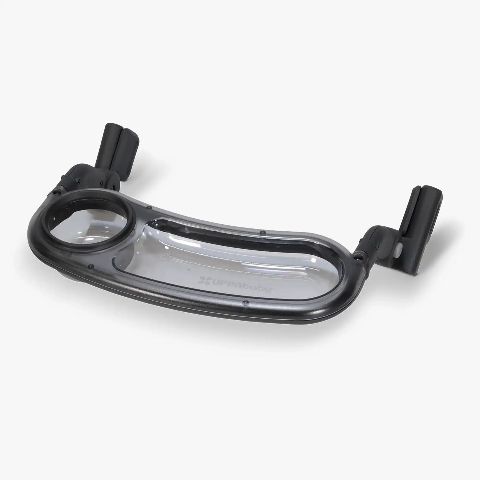 UPPAbaby Minu V3 snack tray accessory with cup holder on white background