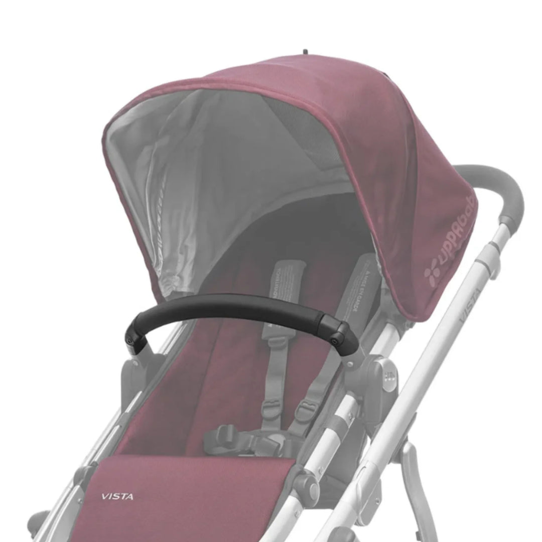 UPPAbaby replacement neoprene bumper bar cover fitted on Vista stroller seat