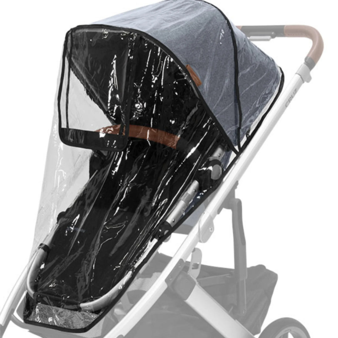 UPPAbaby replacement rain shield for VISTA and CRUZ stroller, clear weather cover fitted over seat