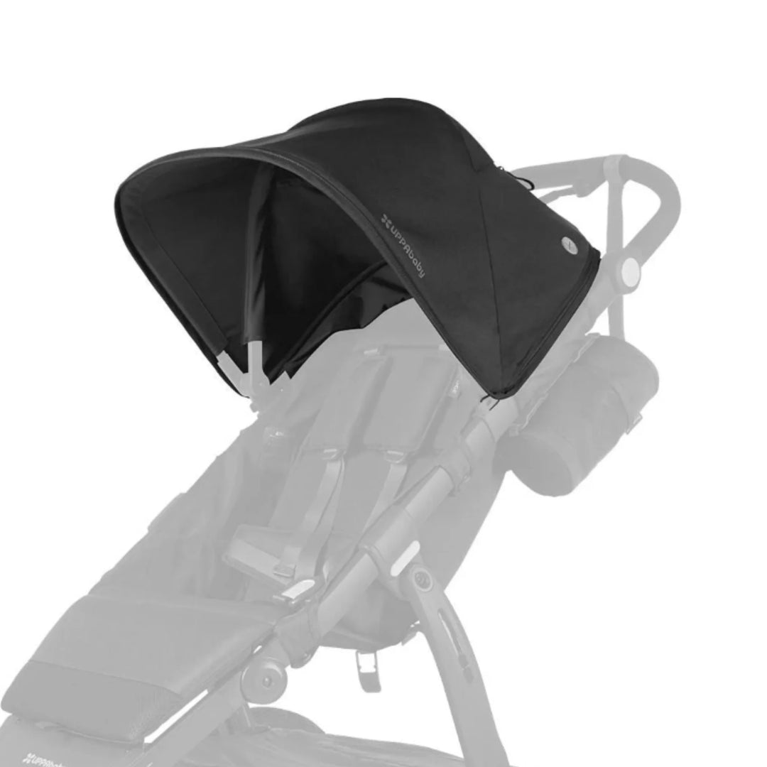 UPPAbaby Ridge canopy fabric in Jake, shown fitted on stroller