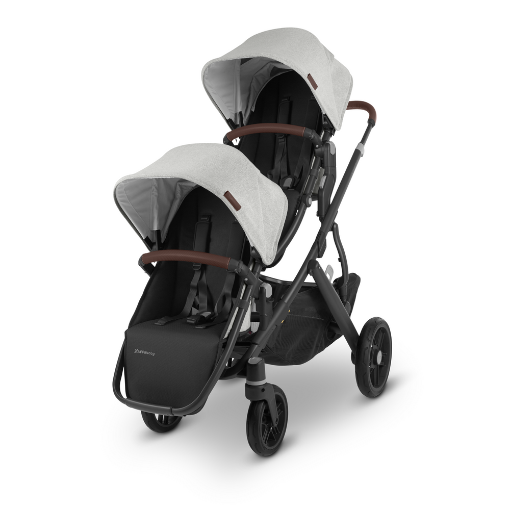 This is a product shot of the UPPAbaby RumbleSeat V2 in Anthony on the Vista V2 stroller on a white background.