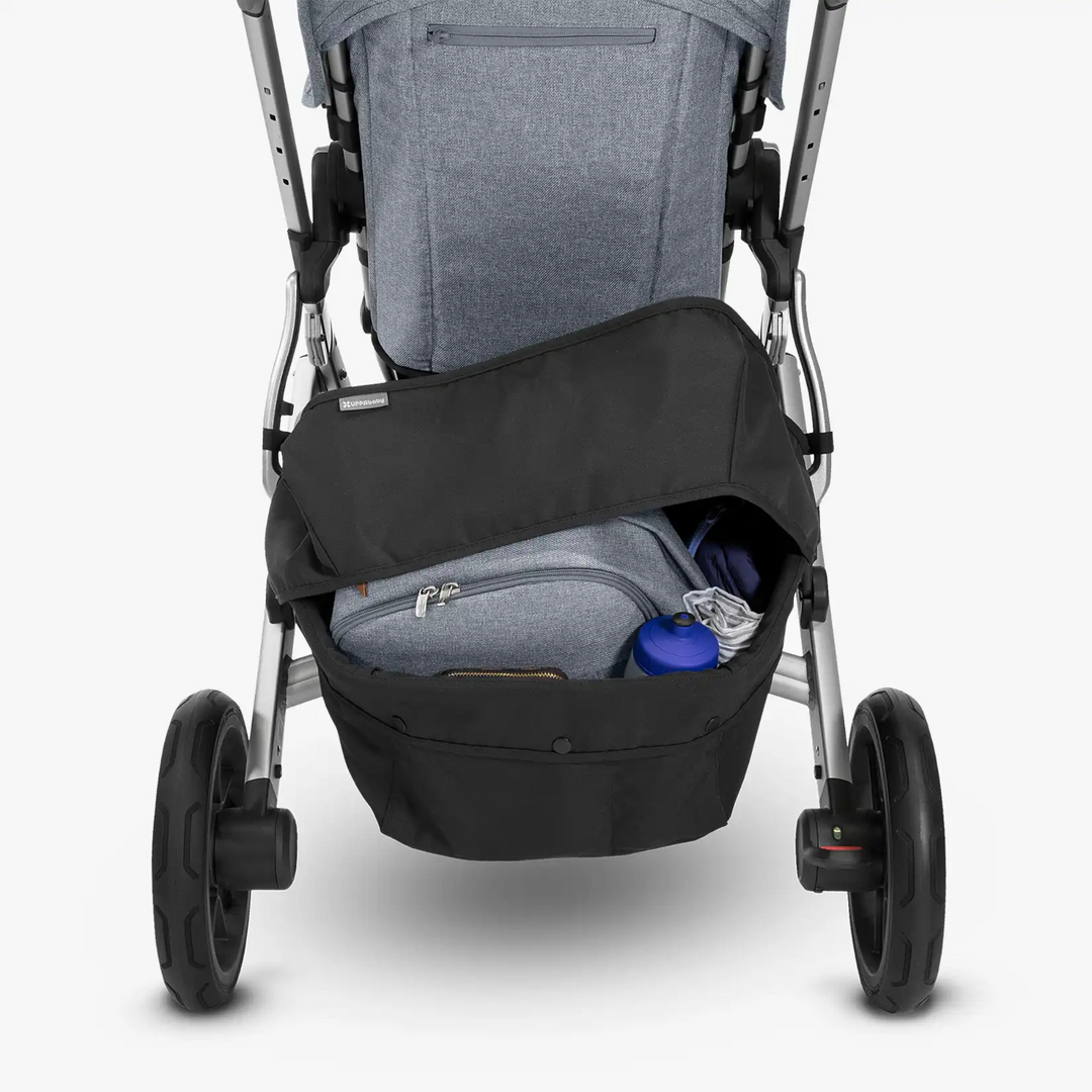 This image highlights the Vista 2015-2019 basket cover on the stroller