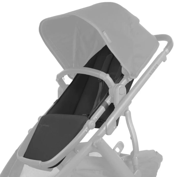 UPPAbaby Vista replacement seat fabric in Jordan (seat liner and canopy) shown fitted on stroller