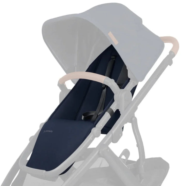UPPAbaby Vista replacement seat fabric in Noa (seat liner and canopy) shown fitted on stroller