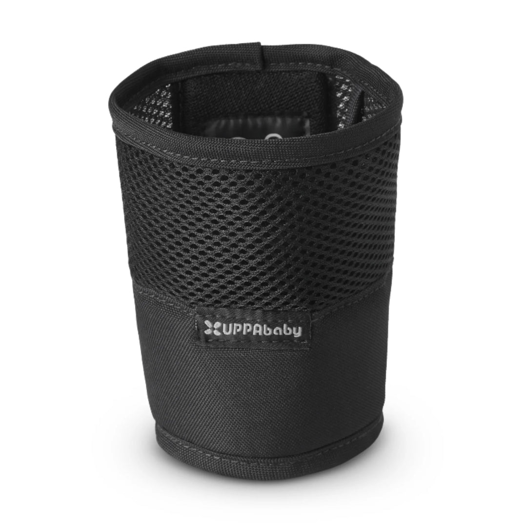 UPPAbaby RIDGE collapsible cup holder, black mesh stroller cup holder