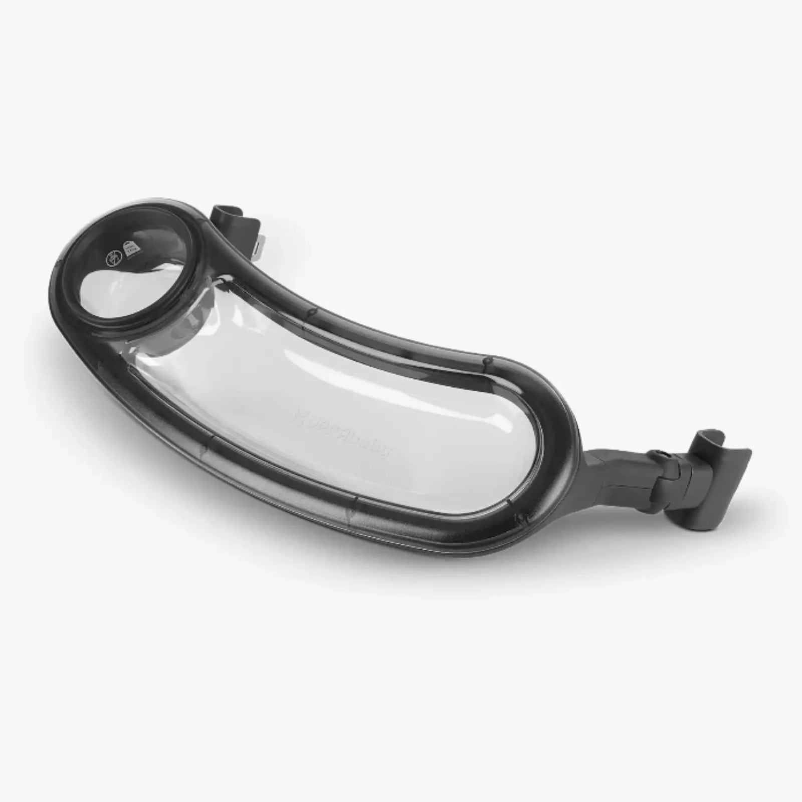 UPPAbaby RIDGE snack tray accessory with cup holder, stroller child tray attachment shown on a white background.