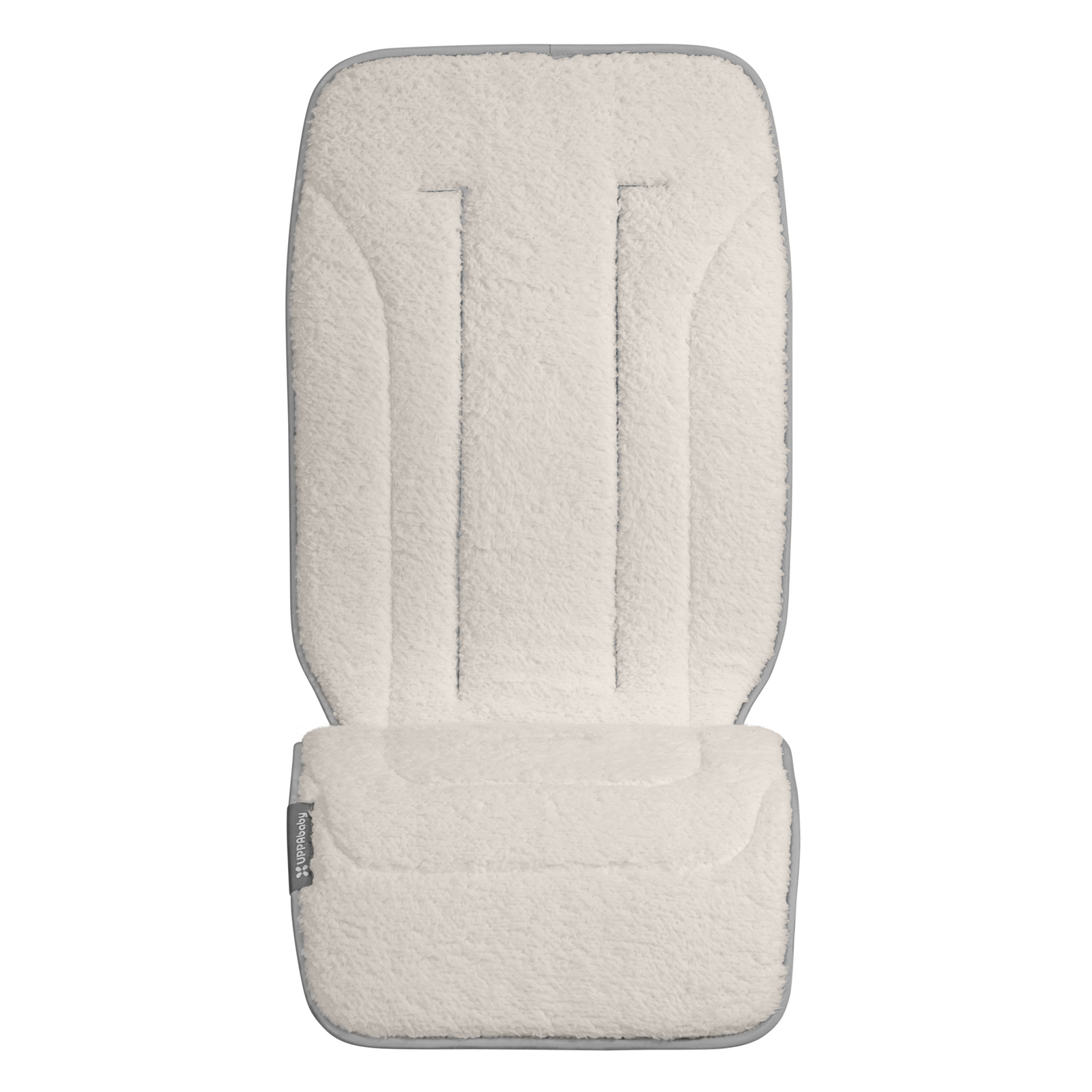 This is a product shot of the soft, fluffy side of the Phoebe seat liner