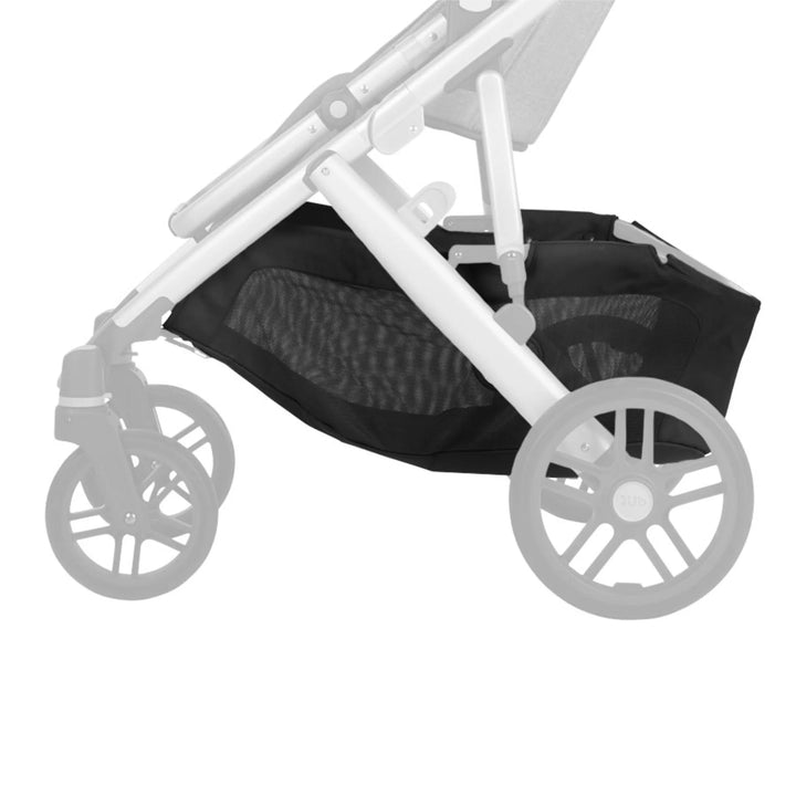 This is a product shot highlighting which section of the Vista stroller is included with purchase, it is just the basket fabric