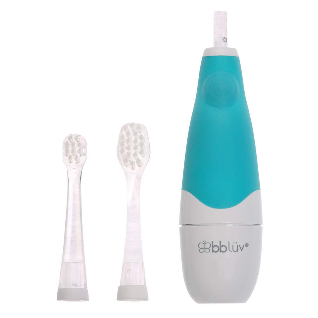 BBLuv sonik electric toothbrush base and two replacement heads