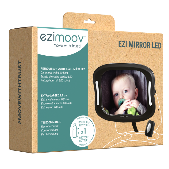 Ezimoov Baby Car Mirror with LED Light