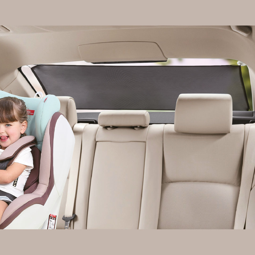 Ezimoov Sun Back for rear car windscreen window to block children and babies from the UV rays of the sun