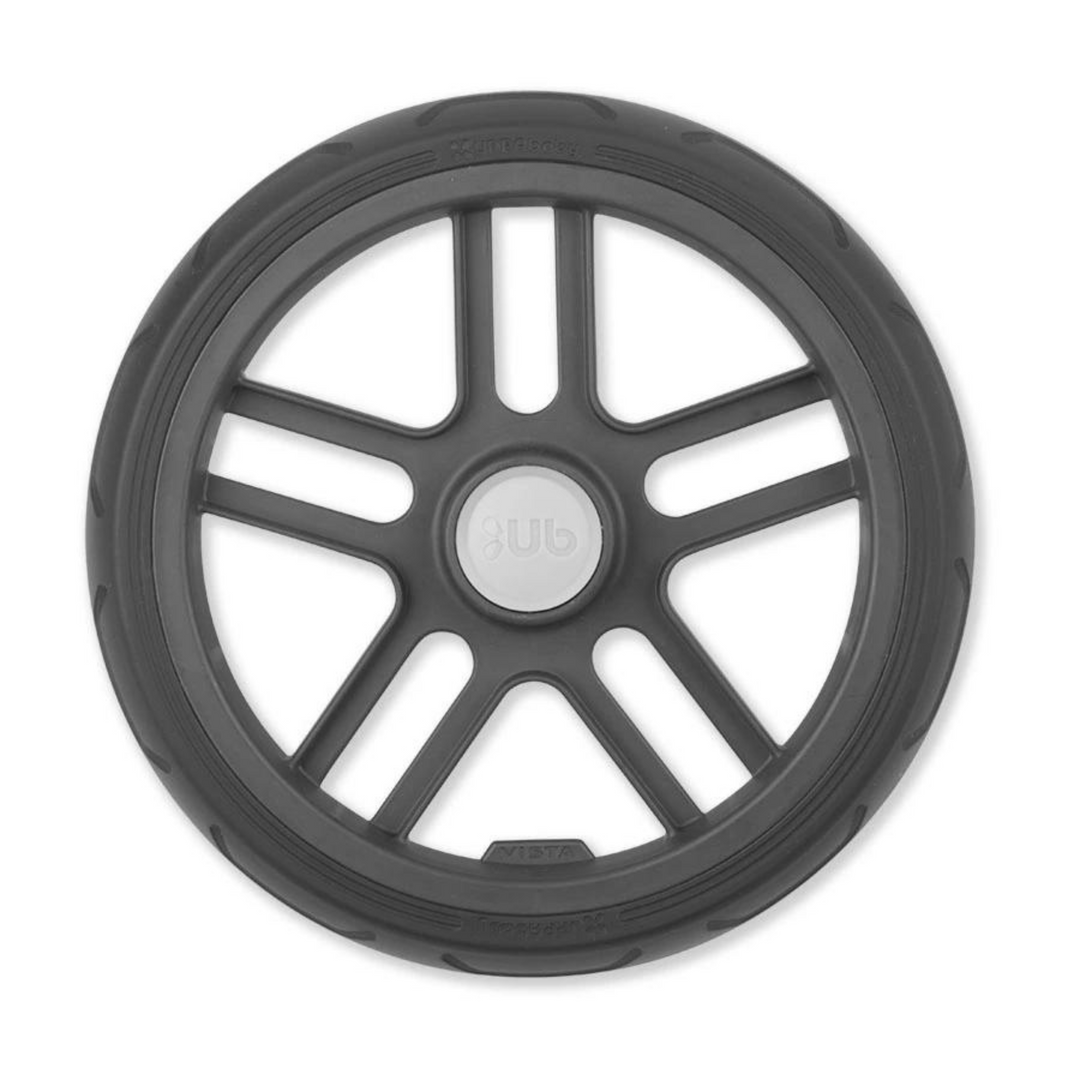 This image shows a Vista rear wheel with grey button on a white background.